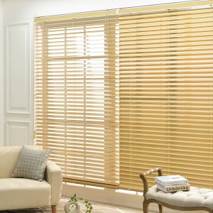 1+1 원목손잡이 우드블라인드 오동나무 원목 거실 베란다 창문 사무실 암막 65x120 2개