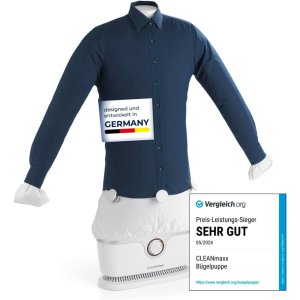 CLEANmaxx Automatic Shirt Iron Pro 자동셔츠다림질기프로1800W