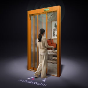 자동문 현관중문 3연동 슬라이딩 자동중문 아파트 시공설치/베이직 풀윈도우 화이트