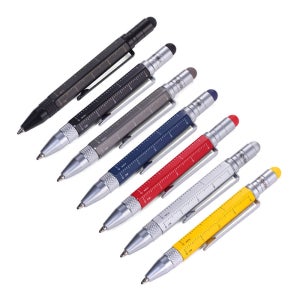 트로이카 멀티펜 미니볼펜 PIP25 7종 택1 옐로우컬러바디(블랙심), 1개