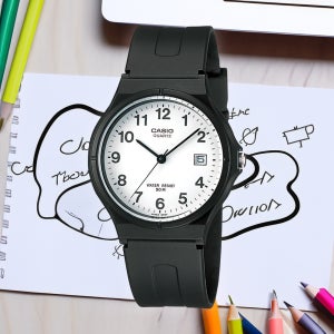 백화점AS 카시오 시계 수능 학생 화이트 저소음 날짜 MW-59-7B