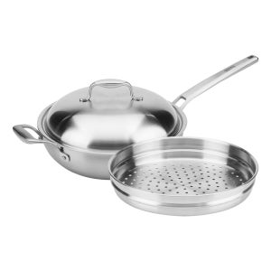 한일스텐레스 통5중 316 베닉스 IH 스텐 궁중팬 찜기세트 28cm