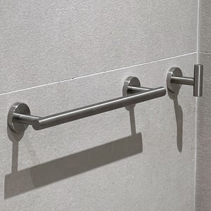 무타공 접착식 화장실 수건 걸이 타올 무광 니켈 교체 30cm 수건걸이+욕실후크