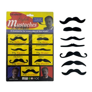 신사수염 7종 블랙 컨셉 파티 가짜수염 파티분장 남작 수염세트