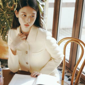 로엠 카라 트위드 자켓 RMJKF23S51