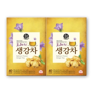 송원 우리차 도라지 생강차 40Tx2개