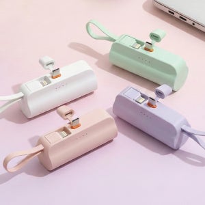도킹형 미니 보조배터리 5000mAh 고속충전 기내반입 각인 주문제작 디셀라 1개