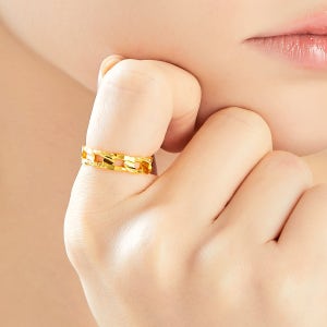 순금(3.75g) 체인 크라운 반지 24K-RG-1187