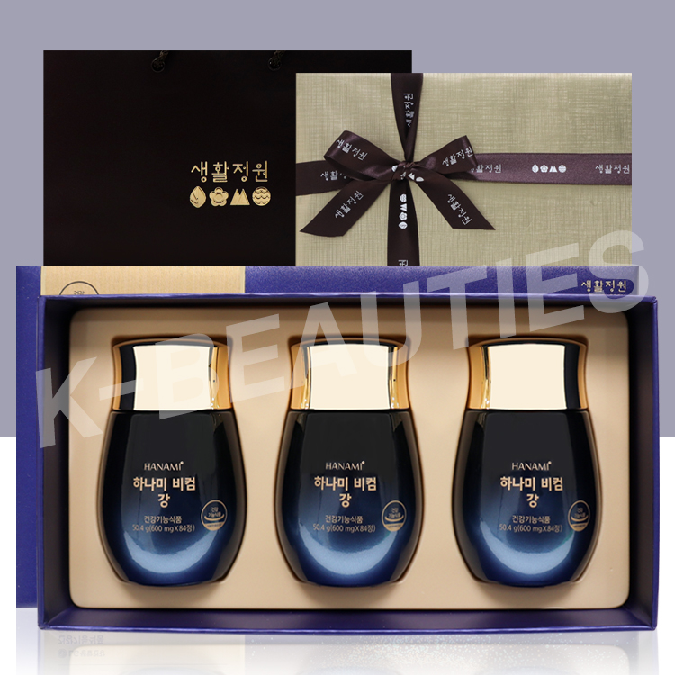 생활정원 하나미 비컴 강 12주분 본품 (남성 갱년기) 선물포장 쇼핑백 구매가능