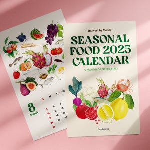 런던앤코 2025년 제철음식달력 제철 달력 캘린더 A4