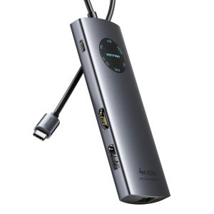 벤션 멀티 디스플레이 HDMI DP 미러링 랜카드 멀티 허브 TQUHB