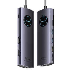 벤션 멀티 디스플레이 HDMI DP 미러링 랜카드 멀티 허브 TQUHB