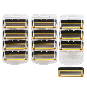 호환 토비메모리 질레트 5중 면도날 프리미엄 퓨전 프로쉴드 옐로우 면도기 3세트 12입