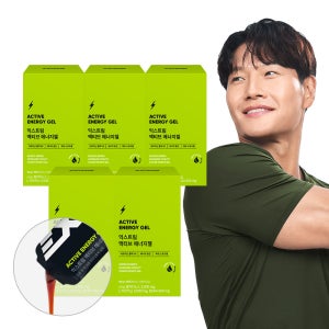 익스트림 액티브 에너지젤 아미노산 파워젤 러닝 마라톤 에너지젤 청포도, 10포, 5개