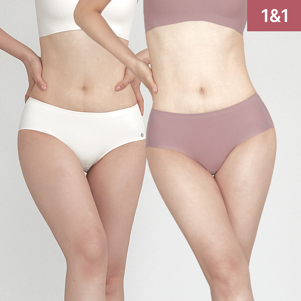 슬림9 심리스 뉴베이직 컴팩트 노라인 네모팬티 2일팩