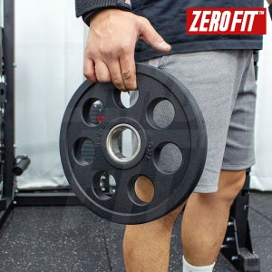 바벨 중량 원판 고무 역기 플레이트 7홀 5kg