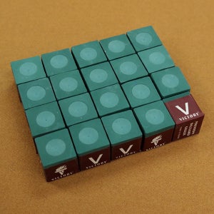 빅토리쵸크-연두색 20개 1세트 국내산쵸크 당구장쵸크 당구큐분필