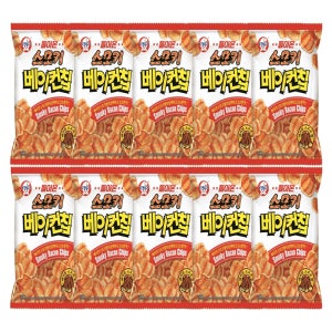 빙그레 스모키 베이컨칩 70g X 10개