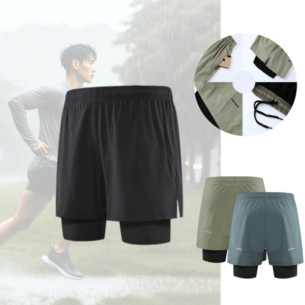 투인원 러닝 쇼츠 러닝복 헬스복 트레이닝 헬스 운동 반바지 마라톤 팬츠