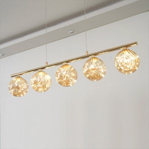 스페이 5등 펜던트 LED 24W 골드 주백 KS