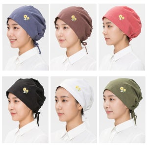 김수미 린넨 와펜두건/머리두건/ 위생 식당 주방 조리 요리사모자