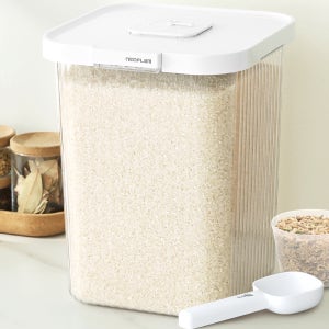 네오플램 원터치 쌀통 쌀보관용기 잡곡통 10kg
