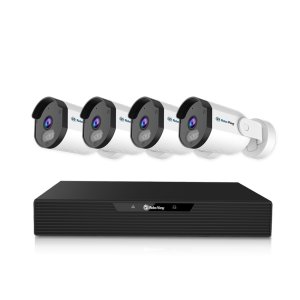 글로벌아이넷 로보뷰NVR 4채널 AI POE CCTV 녹화기 4K UHD IP 카메라 800만화소