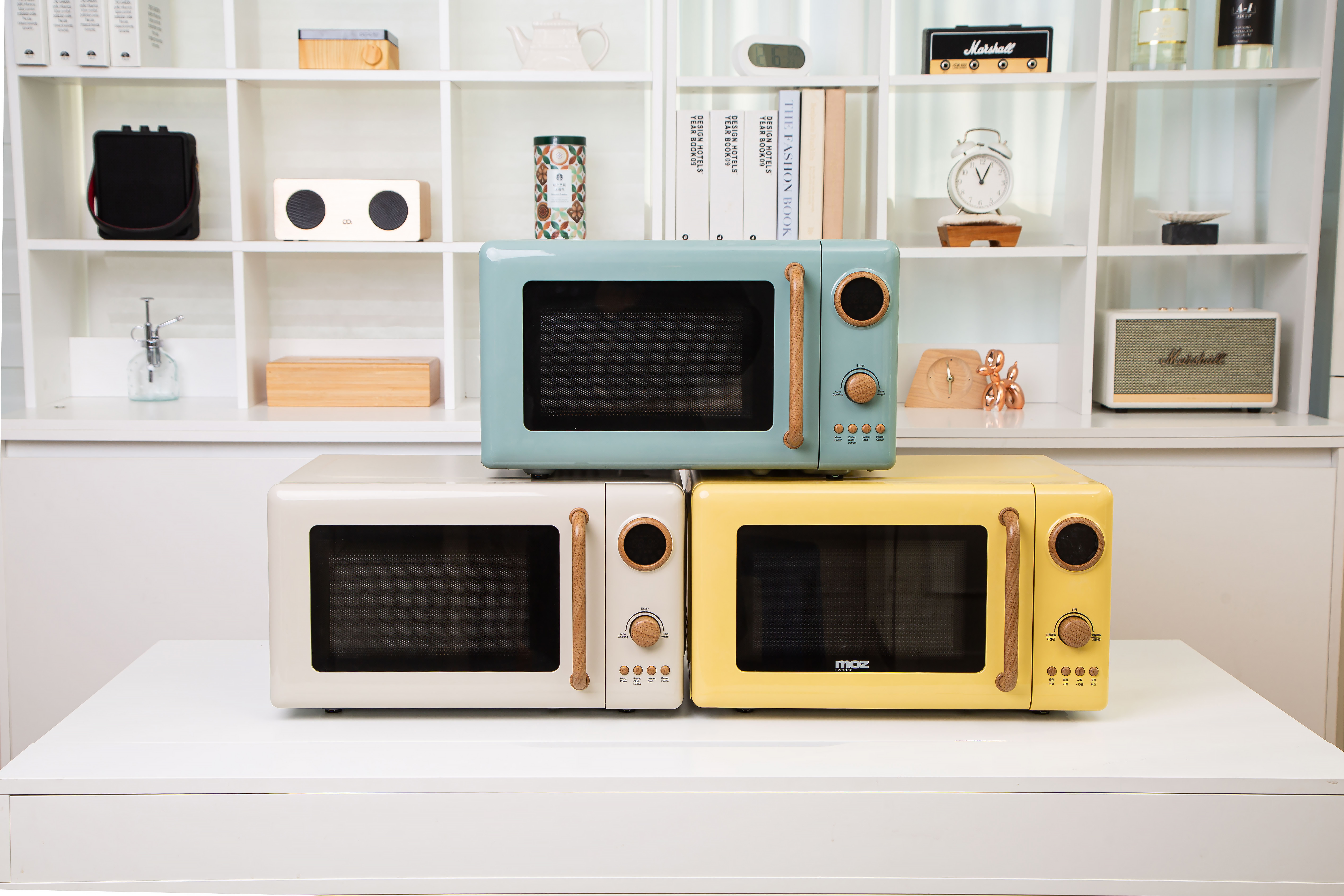 모즈스웨덴 20L 감성 디자인 전자렌지 인테리어 원룸 미니 소형 레트로