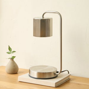 에인디 모던 큐브 타이머 캔들워머 단품 향초 소이캔들 아이언실버 일반