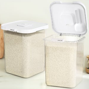 1+1 네오플램 원터치 밀폐 쌀통 10kg