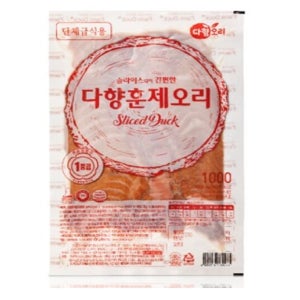 다향 훈제오리 슬라이스 1kg
