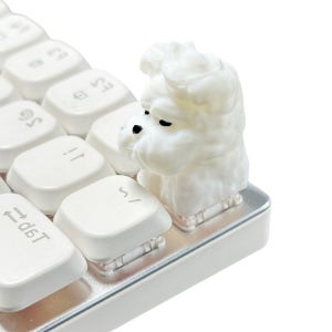 귀여운 포인트 키캡 캐릭터 비숑