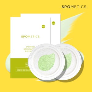 스포메틱스 워터프루프 논나노 무기자차 노세범 톤업 쿨링 선쿠션 선팩트 리필x2개 SPF50+