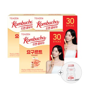 티젠 콤부차 요구르트 30스틱X3박스+요구르트 보틀 증정