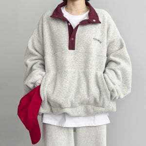 덤블아노락 여성반집업후리스 뽀글이맨투맨