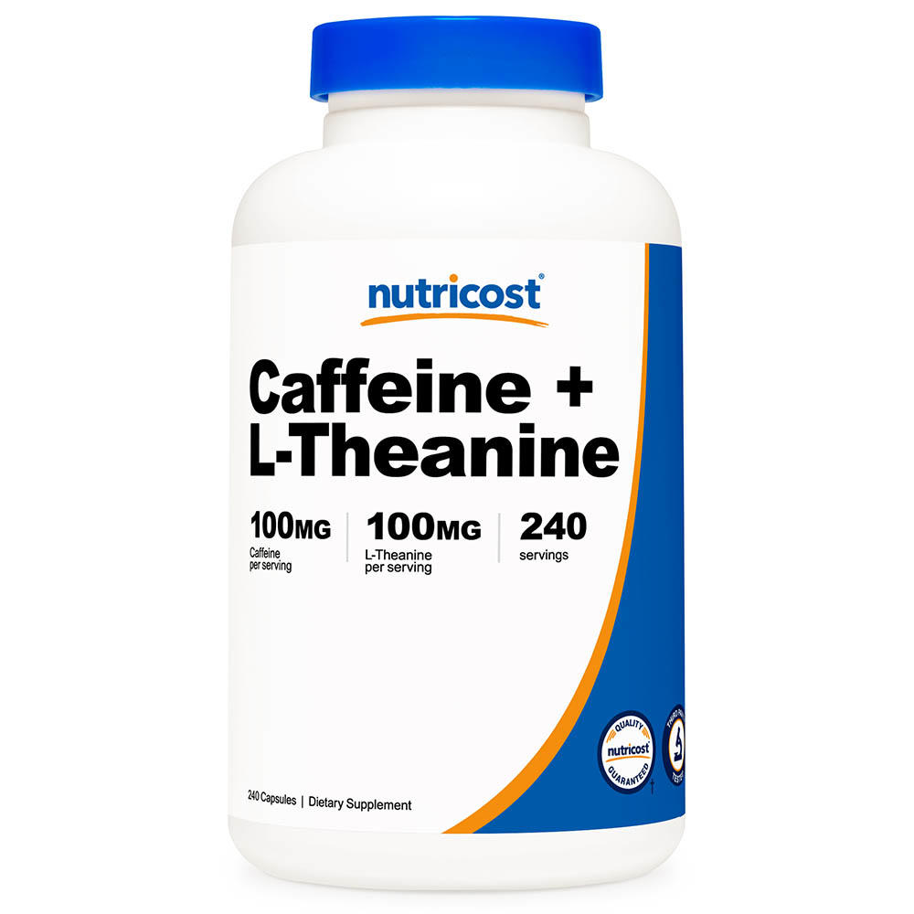 뉴트리코스트 카페인 with <b>엘</b> <b>L</b> <b>테아닌 100mg</b> 240정 캡슐