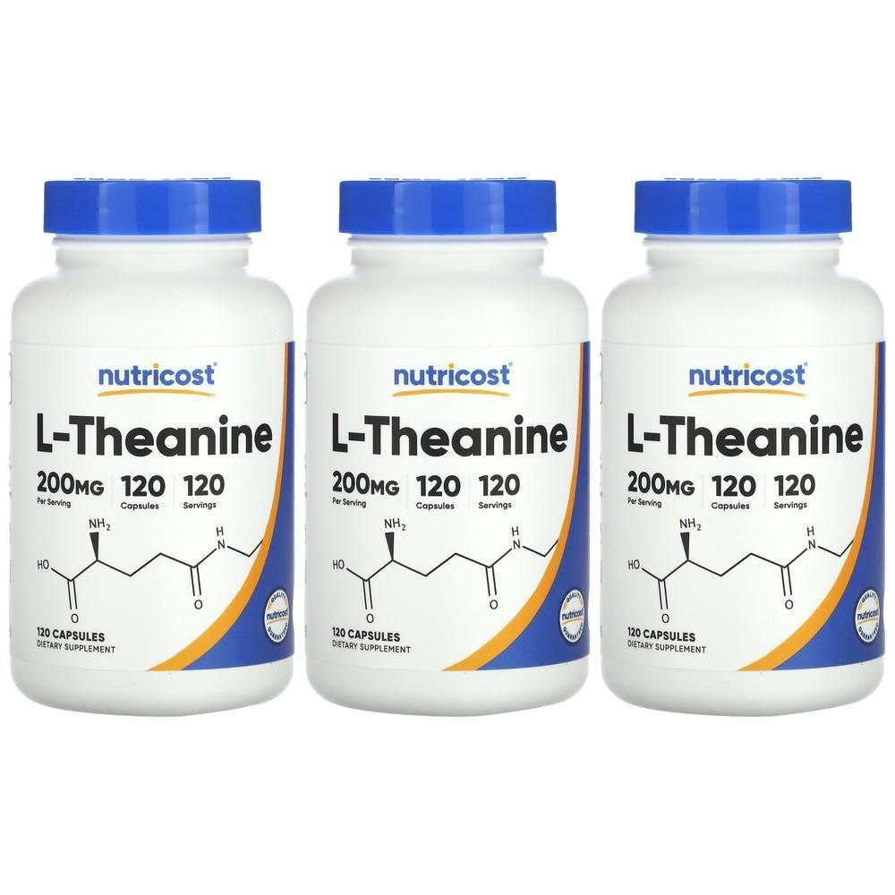 뉴트리코스트 <b>엘</b> <b>L</b> <b>테아닌 200mg</b> 120정 캡슐 3개