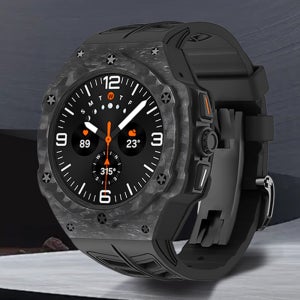 삼성 티타니즘 갤럭시워치 울트라 47mm 전용 일체형 커스텀 카본 케이스 스트랩 갤차드밀