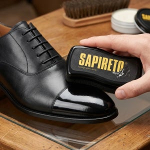 구두닦이 가죽광택 스폰지 구두약 사피레토