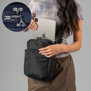 팩세이프 크로스백 도난방지 소매치기방지 가방 해외 유럽여행용 V 투어 7리터