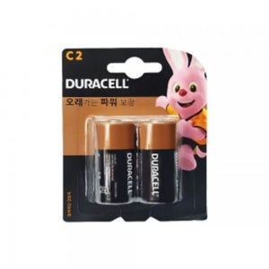 듀라셀 DURACELL LR14 C사이즈 포장 2개입 1.5V 건전지 배터리
