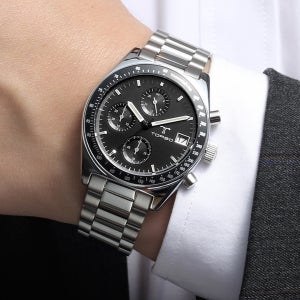 토르소 T506M-SBS 스톱워치 남자 메탈 남성 야광 손목 시계