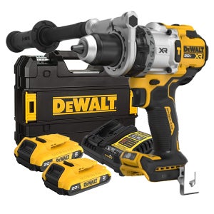 디월트 DCD1007D2T 무선 해머 드릴 드라이버 20V 배터리(2.0) 2개 세트