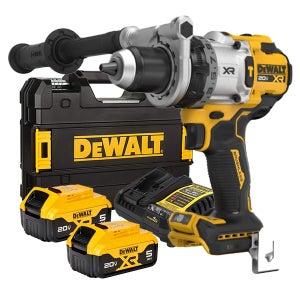디월트 DCD1007P2T 무선 해머 드릴 드라이버 20V 배터리(5.0) 2개 세트
