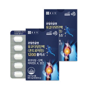 종근당 관절연골 콘드로이친(뮤코다당단백) 1200mg 2박스 소연골 비타민K