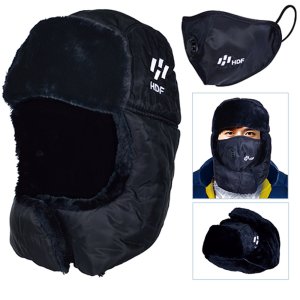 HDF 해동 겨울용 방한 낚시모자 마스크+귀마개 포함 보온 방풍 우수