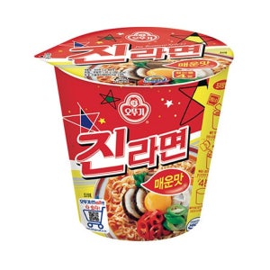 오뚜기 진라면 매운맛 소컵 65g 12개