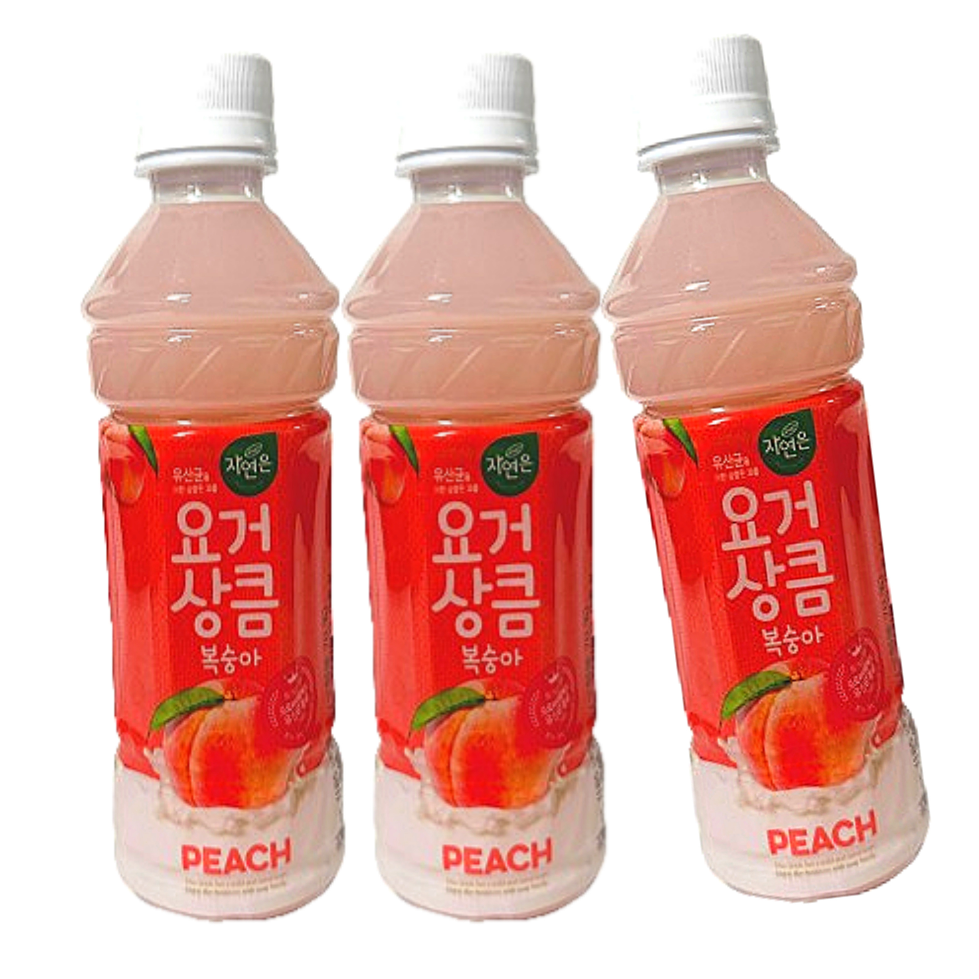 웅진 자연은 요거상큼 복숭아 유산균 음료 340ml 12페트