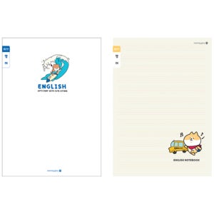 영어 좁은칸 3학년이상 영어공책 3-6 노트 모닝글로리