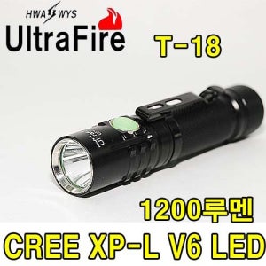 울트라파이어 T-18 CREE XP-L V6 LED 캠핑 레저 사냥 수중용 라이트